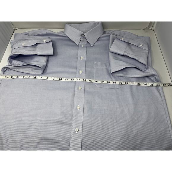 Gold Label Roundtree & York Non-Iron Long Sleeve size 17/36 Pre-Owned with stain - Picture 6 of 11